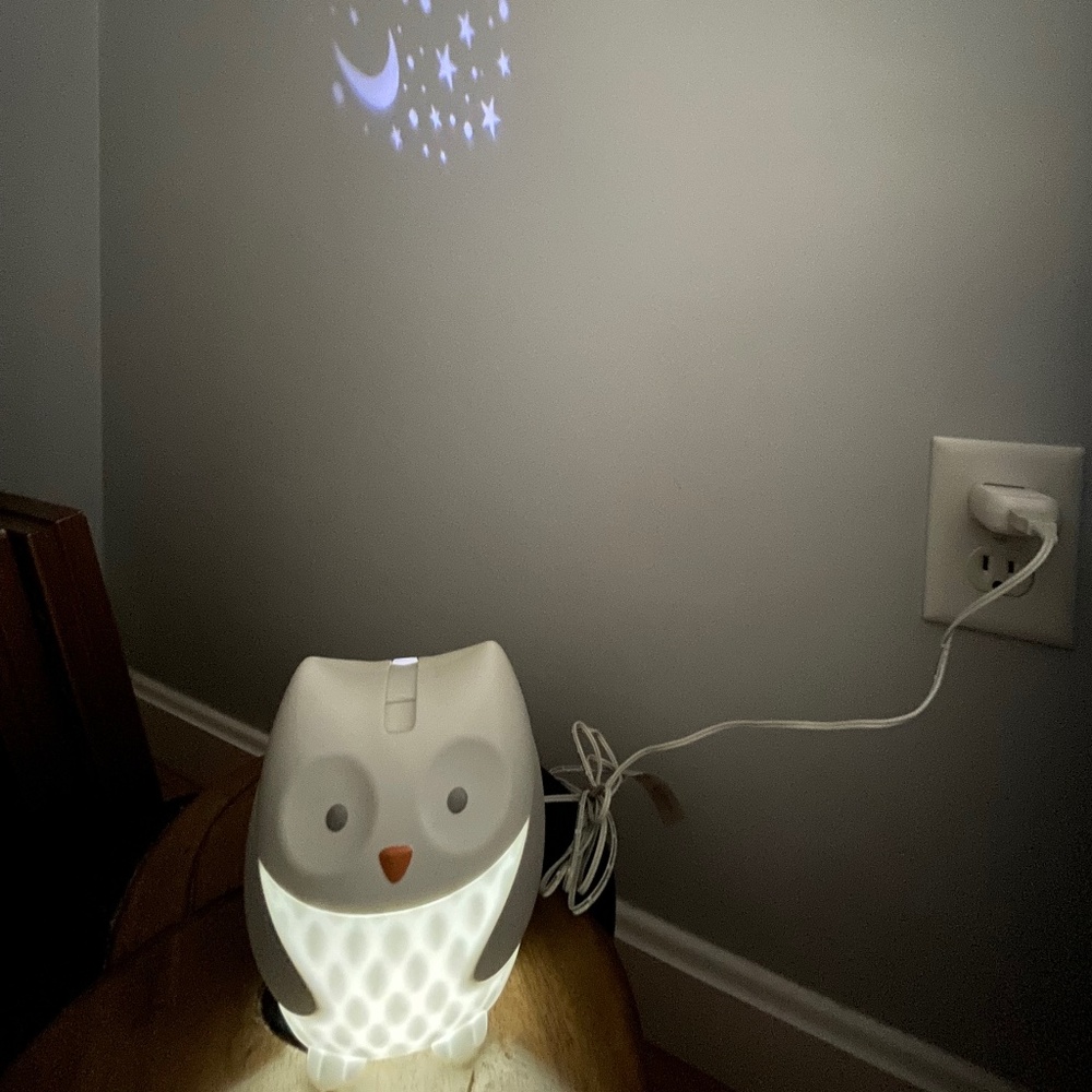 Skip Hop Moonlight & Melodies Owl Sound Machine - Projector, Melodies & Nature